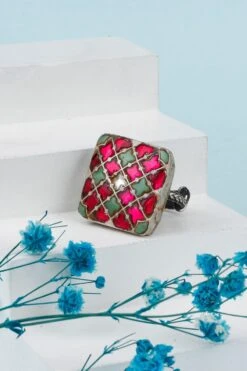 Sangeeta Boochra X Nitibha Kaul Silver Tihara Adjustable Ring