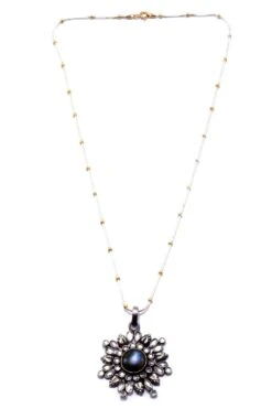 Sangeeta Boochra X Nitibha Kaul Silver Sofia Pendant -Inca Sales Store 27423sbn2 3