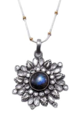 Sangeeta Boochra X Nitibha Kaul Silver Sofia Pendant -Inca Sales Store 27423sbn2 4