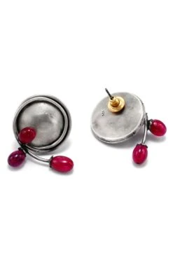 Sangeeta Boochra X Nitibha Kaul Silver Kasool Round Earrings -Inca Sales Store 27423sbn6 3