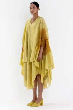 Medium Lime & Shibori Cape -Inca Sales Store 27423sm27 2