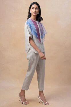 GRAINE Beige Mesh Layered Co-ord Set -Inca Sales Store 27623gre5 3