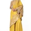 Anamika Khanna Yellow Embroidered Tunic With A Sharara 2 Anamika Khanna Yellow Embroidered Tunic With A Sharara -Inca Sales Store 279an1 1