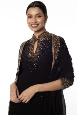 Nakul Sen Black Sequin Embroidered Sharara Set -Inca Sales Store 279nks4 4