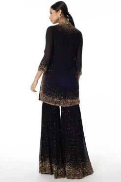 Nakul Sen Black Sequin Embroidered Sharara Set -Inca Sales Store 279nks4 5