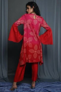 Krishna Mehta Red & Pink Shaded Tunic 9 Krishna Mehta Red & Pink Shaded Tunic -Inca Sales Store 28042023km06 4