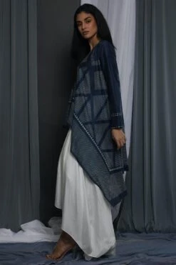 Krishna Mehta Indigo Printed Jacket -Inca Sales Store 28042023km07 4