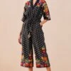 Chandrima Black Printed Embroidered Jumpsuit -Inca Sales Store 2811cha28 1