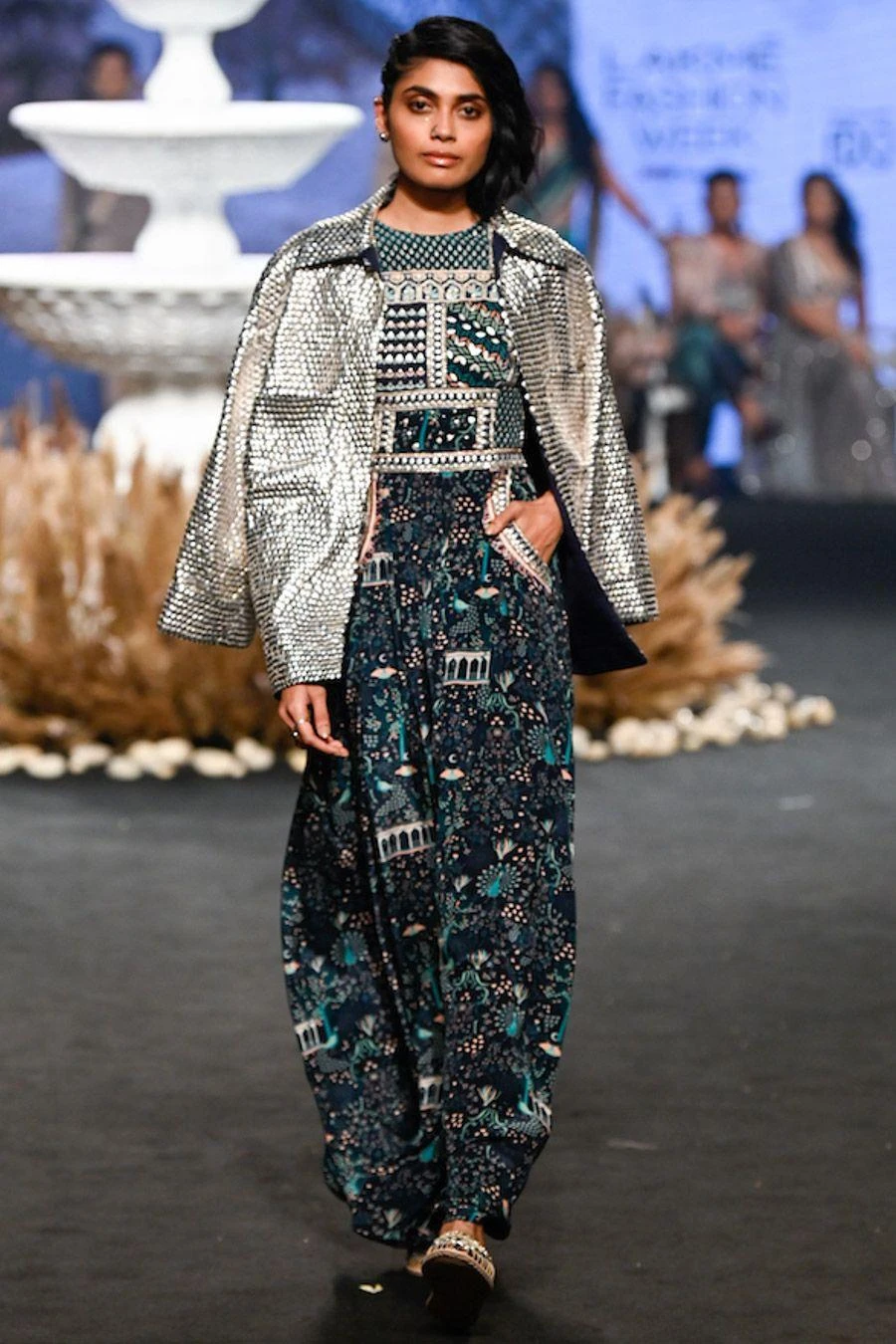 SVA Blue Patchwork Jumpsuit & A Bomber Jacket 4 SVA Blue Patchwork Jumpsuit & A Bomber Jacket - Image 2