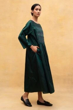 Injiri Emerald Handwoven Smoked Dress -Inca Sales Store 2812inj9 3
