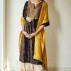 Shorshe Mulberry Silk Mustard Stole