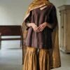 Shorshe Antique Gold Handloom Tissue Stole -Inca Sales Store 2812sho28 1
