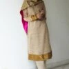 Shorshe Warm Beige Chanderi Stole -Inca Sales Store 2812sho36 1