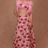 Shriya Som Pink Floral Embellished Lehenga Set