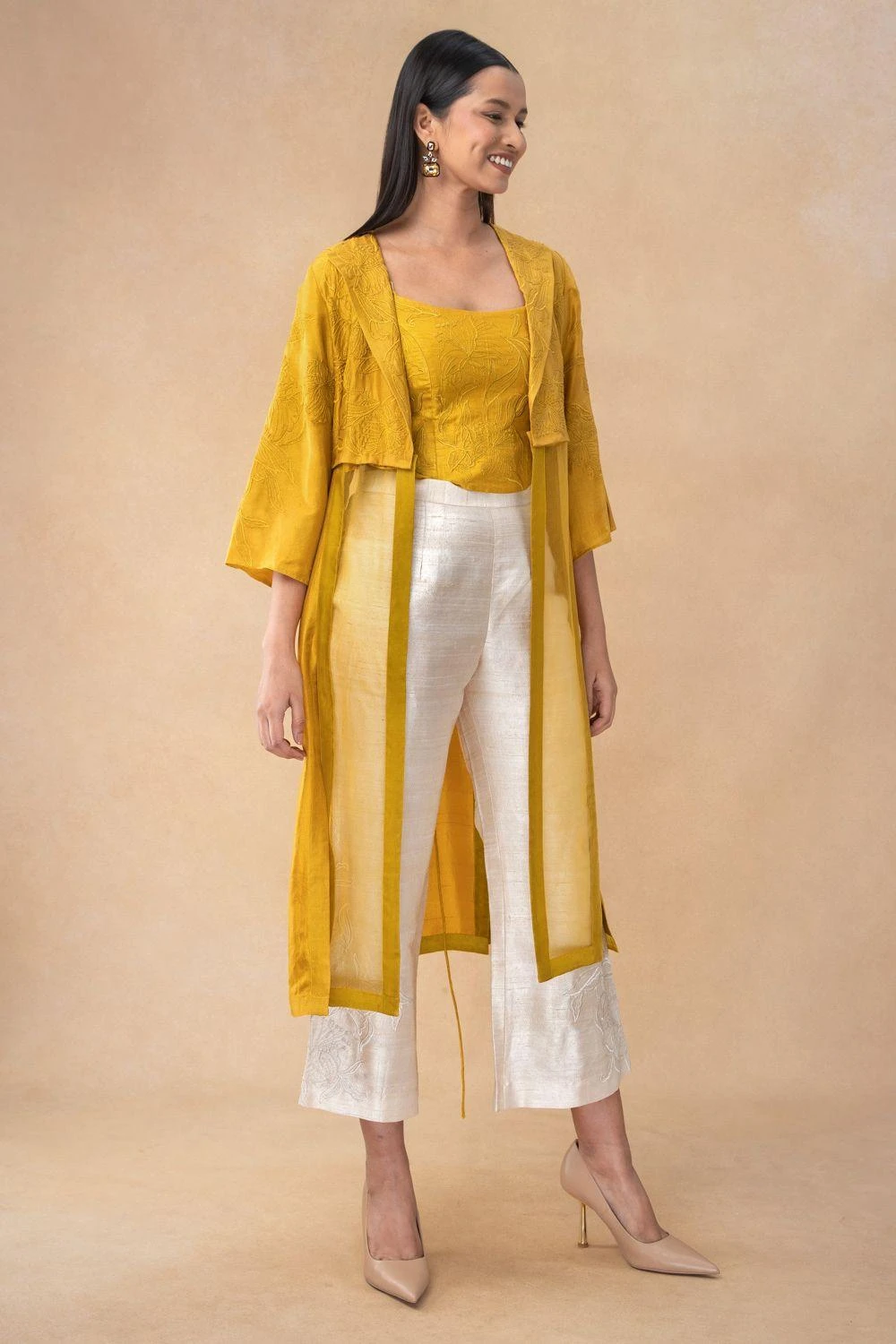 Bodhi Tree Ivory Boot Cut Pants 5 Bodhi Tree Ivory Boot Cut Pants - Image 3