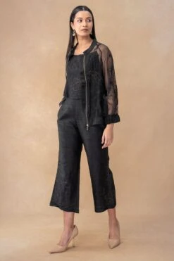 Bodhi Tree Black Embellished Bomber Jacket -Inca Sales Store 2823bt10 3