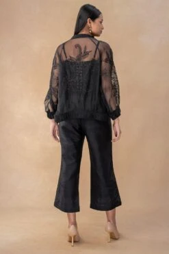 Bodhi Tree Black Embellished Bomber Jacket -Inca Sales Store 2823bt10 5