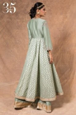 Jayanti Reddy Mint Double Tiered Anarkali Set -Inca Sales Store 283jr11 6