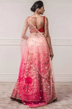Tarun Tahiliani Bright Pink Printed Lehenga Set -Inca Sales Store 286783 3