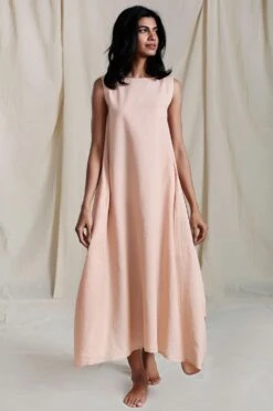 Mati Vari Aakaar Peach Dress