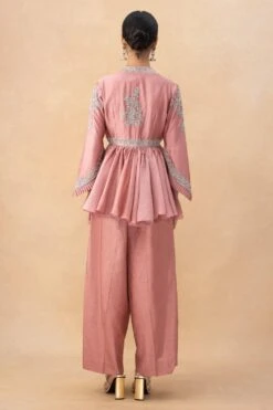 Jayanti Reddy Peach Zardosi Embellished Top -Inca Sales Store 28823jrs6 5