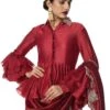 Jayanti Reddy Red Embellished Peplum Top 2 Jayanti Reddy Red Embellished Peplum Top -Inca Sales Store 289jr3 1