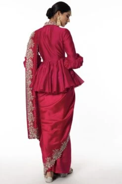 Jayanti Reddy Pink Zardosi Embroidered Sari -Inca Sales Store 289jr4 4