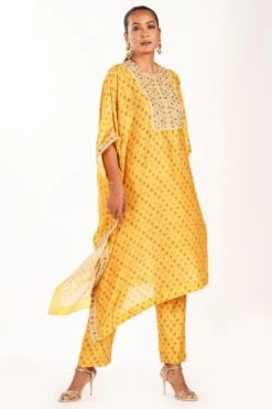 Petticoat Lane By Divya Printed Kurta Set With An Embellished Neckline -Inca Sales Store 290330 2