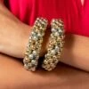 Ritika Sachdeva Gold & Silver Beaded Bracelet Set -Inca Sales Store 2911rs7 1
