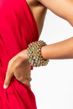 Ritika Sachdeva Gold & Silver Beaded Bracelet Set -Inca Sales Store 2911rs7 3