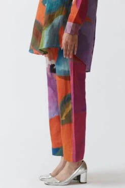 YAM Orange Hand Painted Co-ord Set -Inca Sales Store 2911yam9 4