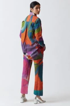 YAM Orange Hand Painted Co-ord Set -Inca Sales Store 2911yam9 5