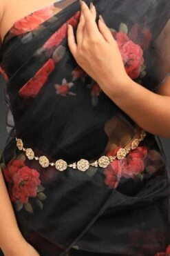 Riana Jewellery Divine Floral Pearl & Kundan Adorned Belt