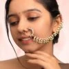 Riana Jewellery Artisanal Pearl & Kundan Adorned Nath -Inca Sales Store 291223ra19 1