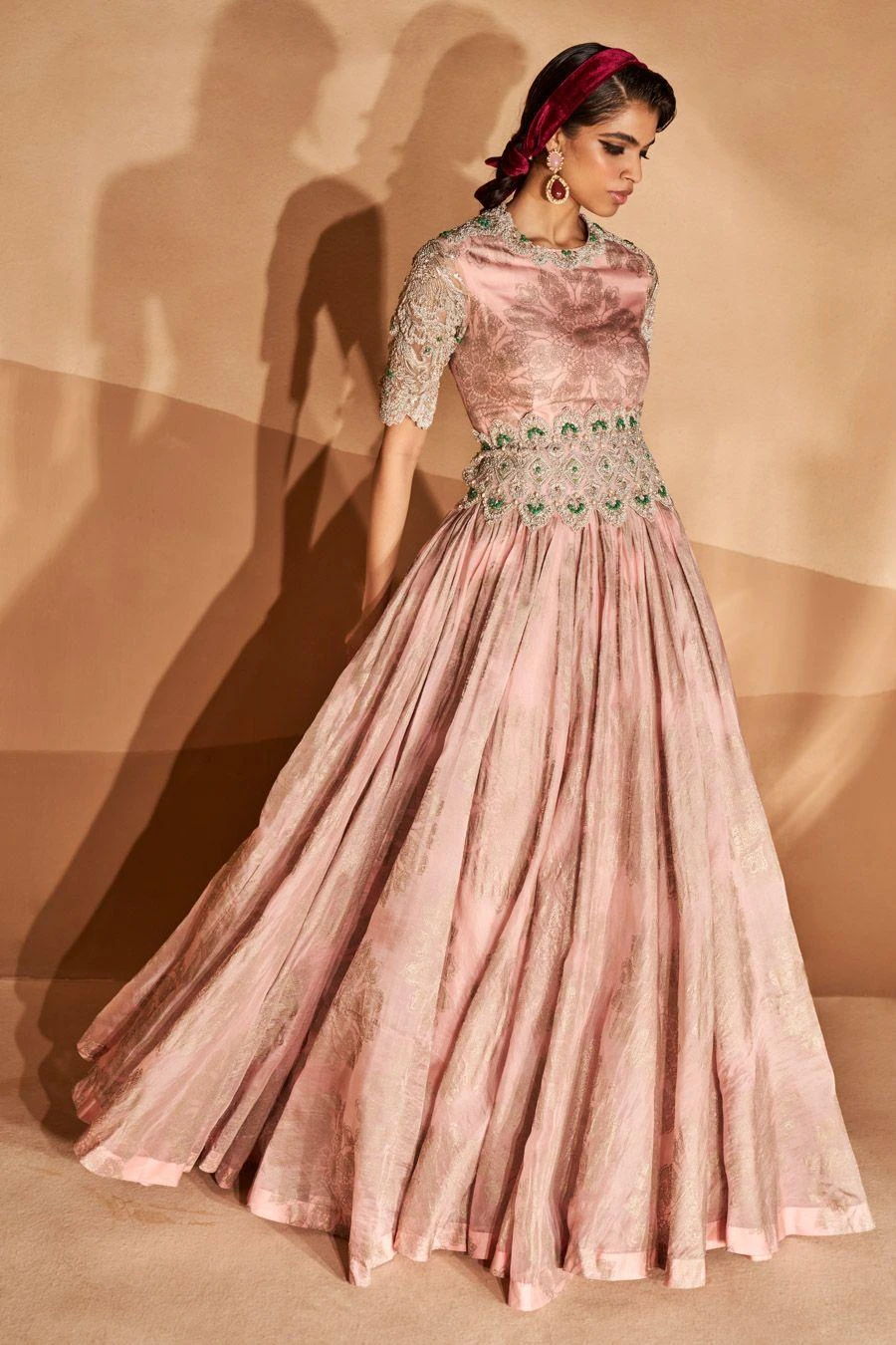 Bhumika Sharma Blush Pink Embellished Anarkali Set 4 Bhumika Sharma Blush Pink Embellished Anarkali Set - Image 2