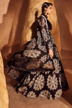 Bhumika Sharma Black Gulbahar Anarkali & Jacket Set 11 Bhumika Sharma Black Gulbahar Anarkali & Jacket Set -Inca Sales Store 2912bsg7 3