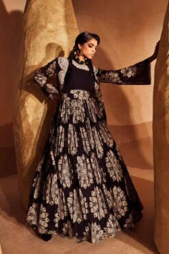 Bhumika Sharma Black Gulbahar Anarkali & Jacket Set 12 Bhumika Sharma Black Gulbahar Anarkali & Jacket Set -Inca Sales Store 2912bsg7 4