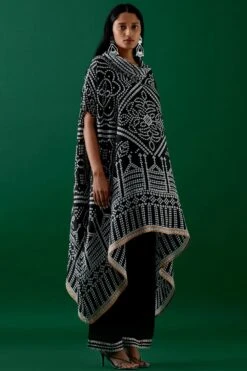 Rajdeep Ranawat Black Cowl Collar Kurta & Pants -Inca Sales Store 2912rd5 3