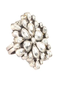 Sangeeta Boochra Kundan Studded Silver Ring -Inca Sales Store 29323sb12 3