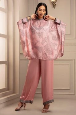 Rajdeep Ranawat Silk Bandhni Printed Poncho