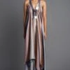 Amit Aggarwal Pebble Sunray Metallic Draped Dress -Inca Sales Store 293ag19 1