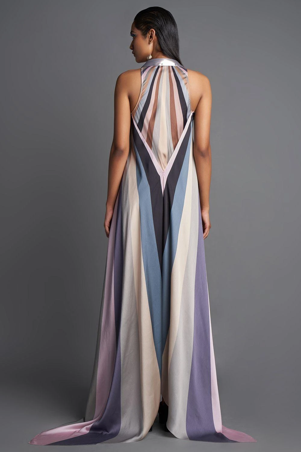 Amit Aggarwal Pebble Sunray Metallic Draped Dress 5 Amit Aggarwal Pebble Sunray Metallic Draped Dress - Image 3