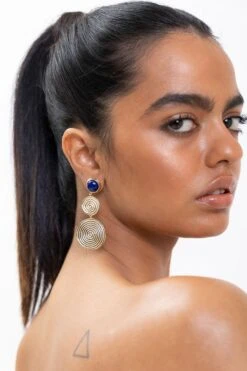 Energy Studio Nazca Earrings In Lapis Lazuli -Inca Sales Store 29423es17 2