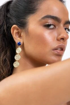 Energy Studio Nazca Earrings In Lapis Lazuli -Inca Sales Store 29423es17 3