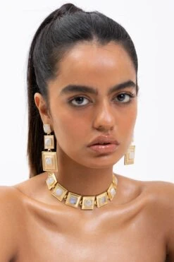 Energy Studio Khufu Earrings In Moonstone