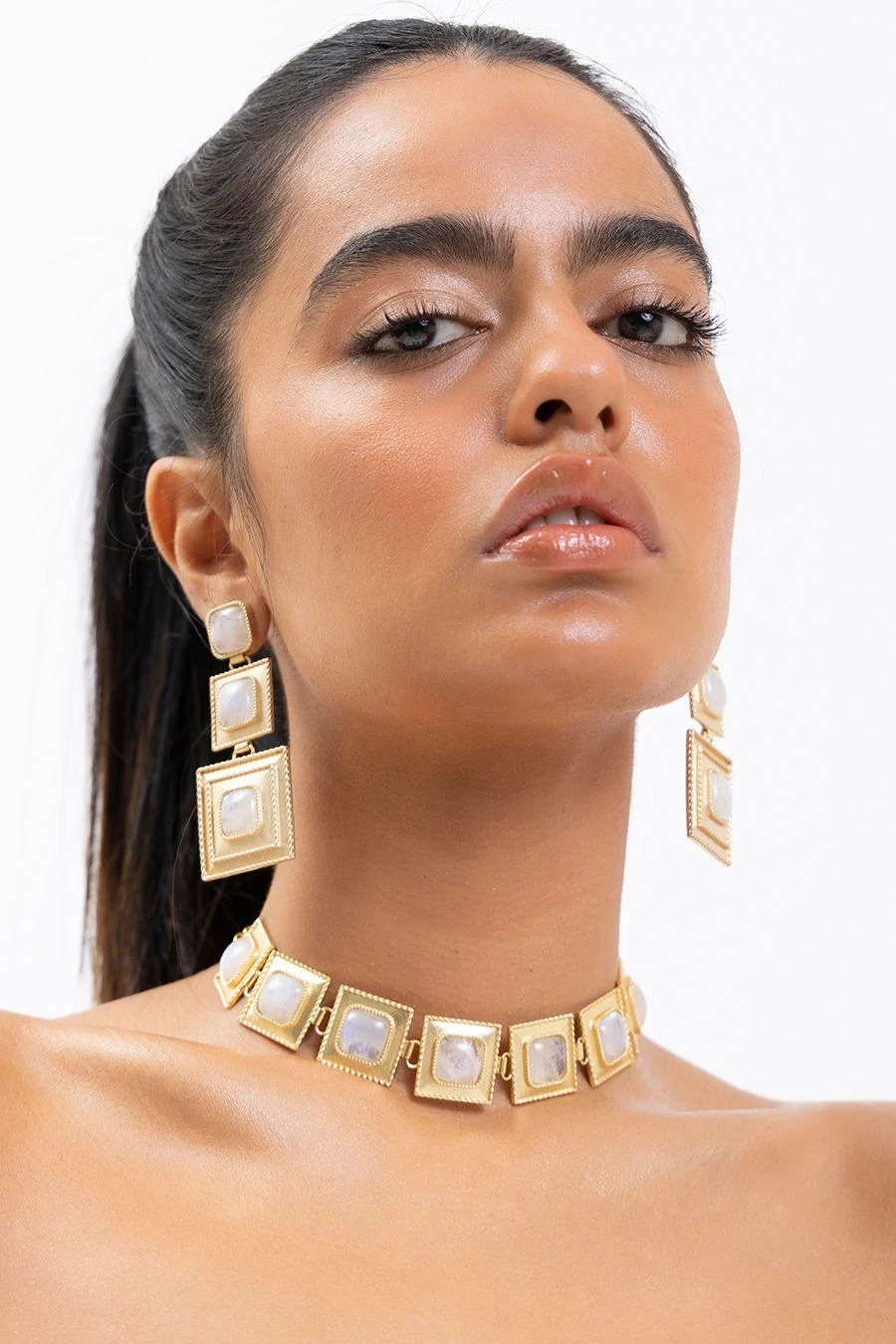 Energy Studio Khufu Earrings In Moonstone 4 Energy Studio Khufu Earrings In Moonstone - Image 2