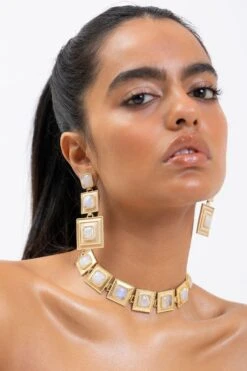 Energy Studio Khufu Earrings In Moonstone 8 Energy Studio Khufu Earrings In Moonstone -Inca Sales Store 29423es3 3