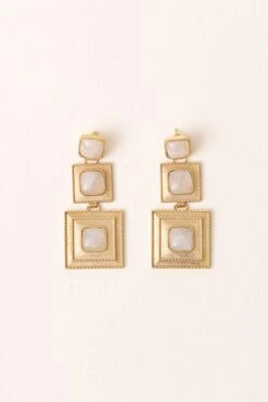 Energy Studio Khufu Earrings In Moonstone 9 Energy Studio Khufu Earrings In Moonstone -Inca Sales Store 29423es3 4