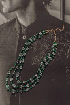 Tarun Tahiliani Accessories Citerine And Pearl Necklace