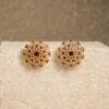 Tarun Tahiliani Accessories Ruby Stud Earrings -Inca Sales Store 29423tt15 1